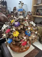 Bình Hoa Ngũ Sắc - Lá Gỗ Sưa, Bình Hương Đá MQ05 - Ảnh 3