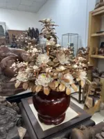 Bình Hoa Trắng Ban Mai Lá Gỗ Sưa, Bình Cẩm Tây Bắc MQ06 - Ảnh 2