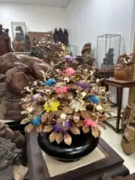 Bình Hoa Ngũ Sắc Gỗ Sưa MQ01 - Ảnh 4