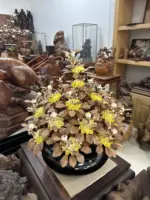 Bình Hoa Mai Vàng - Lá Gỗ Sưa, Bình Cẩm Tây Bắc MQ07 - Ảnh 4