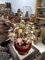 Bình Hoa Ngũ Sắc - Lá Gỗ Sưa, Bình Gỗ Cẩm Tây Bắc MQ09